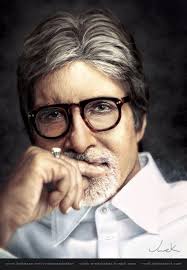 Amitabh Bachchan Realism Digital Painting Digital Painting Digital Painting Portrait Digital Portrait