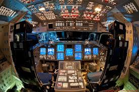 Cabin Of The Space Shuttle Space Shuttle Flight Deck Cockpit