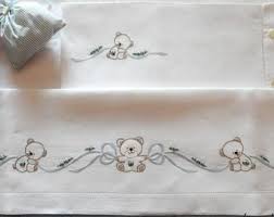 Lenzuolino Per Culla Con Orsetti E Palloncini Baby Applique Unique Items Products Baby Embroidery