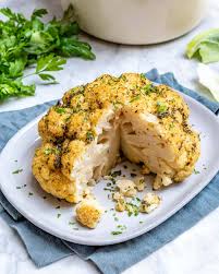 Add roast cauliflower to chicken for the perfect partnership. The Best Whole Roasted Cauliflower Recipe Healthy Fitness Meals