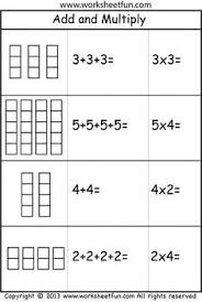 Multiplication Add And Multiply Repeated Addition Two Worksheets Free Printable Repeated Addition Worksheets Teaching Multiplication Addition Worksheets