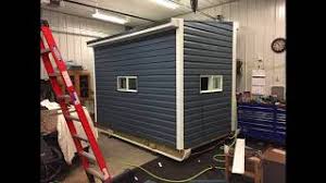 Ice fishing house build this ice fishing house using this plan for the ultimate ice fishing experience. Building Your Own Ice Shack Youtube