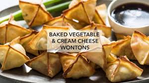 Baked Vegetable And Cream Cheese Wontons Youtube