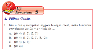 Beli koleksi buku matematika smp kelas 8 online lengkap edisi & harga terbaru july 2021 di tokopedia! Jawaban Buku Matematika Kelas 8 Uji Kompetensi 5 Hal 239 Spldv Pentium Sintesi