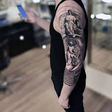 Angel whispering in the ear tattoo. 44 Beautiful Guardian Angel Tattoo Designs To Get Inked