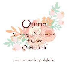 20 most popular irish gaelic baby names today. Baby Girl Name Quinn Meaning Descendant Of Conn Origin Irish Www Pinterest Com Designsbyleahc Female Character Names Baby Girl Names Names With Meaning