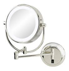 12 inch x 12 inch @ antique gold finish. Aptations 945 2 Hw 12 Inch Neomodern Round Mirror With Switchable Light Color