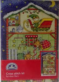 Stitch this alphabet with the floss color of your choice. Reindeer Barn Counted Cross Stitch Kit