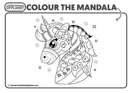 Rainy rainbow unicorn scene coloring page download free. Mandala Coloring Pages For Kids Ready To Print