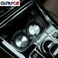 2pcs 304 Stainless Steel Cup Holder Mat Cover For Mercedes Benz E Class W213 W212 Car Styling 3d Stickers Benz E Class Mercedes Benz Interior Accessories