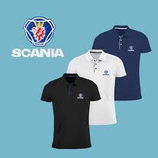 Black And White Polo Clipart Scania Polo Shirt Embroidered Slim Fit Polyester Black Navy Blue White Auto Car Logo T Shirt Tee Fans Gift Slim Fit Polo Shirts Slim Fit Polo Embroidered Shirt