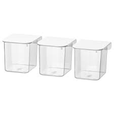 Skadis Recipiente Con Tapa Blanco Ikea Ikea Behallare Forvaring