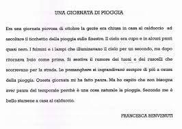 I nomi con la i non accentata. La Descrizione Di Un Fenomeno Naturale La Pioggia Schema Dell Unita Didattica