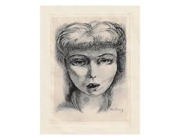 Young Girl Etching
