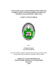 Cover memiliki suatu keberadaan yang penting dalam penulisan. Contoh Cover Karya Tulis Ilmiah Mahasiswa Masnurul