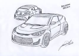 Gta Vehicle Idea Sketch Bollokan Brisky 2013 Hyundai Veloster Drawing Draw Sketch Doodle Desenho Idea Ideia Vehicle Hyundai Veloster Hyundai Kia Ceed