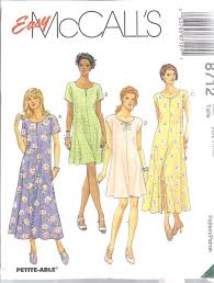 8712 Uncut Mccalls Sewing Pattern Misses Easy Fitting Flared Dress Ff Oop Sew Mccalls Sewing Patterns Summer Dress Patterns Dress Sewing Patterns