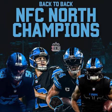 BACK TO BACK NFC NORTH CHAMPIONS! The road to the Super Bowl comes through  DETROIT