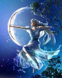 Diana Dea Della Caccia Diana Goddess Of The Hunt Dea Artemide Creature Mitiche Poster Con Illustrazioni