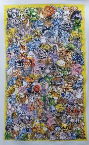 My mother has spent the past two years making this cross-stitch pattern.  147,000 stitches in total! : rpokemon