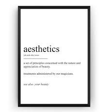 In all art forms, including body adornment arts, there emerge symbols, colors, . Aesthetics Definition Print Etsy Singapore