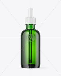 Green Glass Dropper Bottle Mockup In Bottle Mockups On Yellow Images Object Mockups