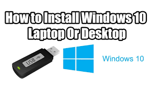 How To Install Windows 10 Laptop Or Pc Usb Drive Or Dvd Youtube