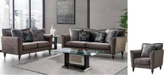 At home usa 8435oct coffee table in white chrome contemporary style $1,016.58. Global Furniture Usa Ufm801 Slc 3 Piece Living Room Set With Sofa Loveseat Accent Chair In Dark Grey Appliances Connection