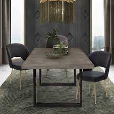 Whether it's used as a kitchen or dining room table, a conference table or restaurant table; Edna Concrete Table Tov Furniture