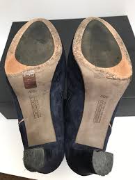 Alberto Fermani Blue Fernandez Suede Boots Booties Size Us 10 5 Regular M B 62 Off Retail