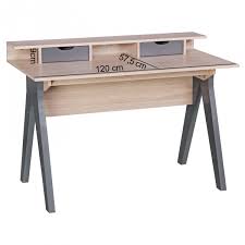 Sei dein eigener chef an unseren funktionalen schreibtischen. Esma Schreibtisch 120 Cm Design Burotisch Sonoma Eiche Grau Modern Computertisch 2 Schubladen Stauraum Platzsparend Newfurn