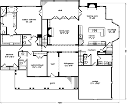 Layout Of Stairs And Powder Room Near To Kitchen Area Ranch House Plans Southern Living House Plans House Floor Plans