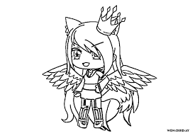 The best phone wallpapers for fans of gacha life and anime. Wolf Girl Coloring Pages Gacha Life Novocom Top