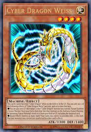 If this card attacks an opponent's monster, this card gains 300 atk during the damage step only. Cyber Dragon Weiss By Grezar On Deviantart