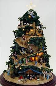 Arbol Y Belen Dos En Uno Bonito Y Original Creo Que Lo Voy A Hacer En Casa Christmas Nativity Scene Christmas Nativity Set Christmas Tree Decorations