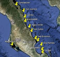 Mexico Maps Anchorages In Pacific Mexico Sea Of Cortez
