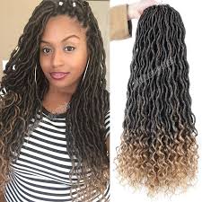 20 Faux Locs Curly Crochet Braids Synthetic Ombre Braiding Hair Extensions Health Cool Braid Hairstyles Curly Crochet Hair Styles Braided Hairstyles Easy