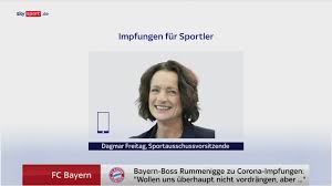 Dahinter steckt eine steirische entwicklung. Fc Bayern Video Dagmar Freitag Uber Corona Impfungen Fur Fussballer Fussball News Sky Sport