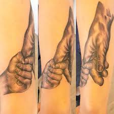 Hand tattoos, especially on palms, are not common in 2019. Father And Daughter Holding Hands Inked Skin Tattoo Facebook