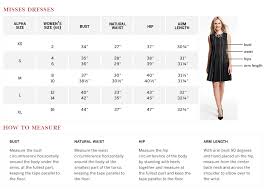 Misses Dresses Size Chart Dress Barn Dresses Dresses