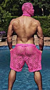 Swim Shorts Elasticated Waistband And Drawstring Two Side Pockets One Back Pocket With Velcro Mesh Lining In 2021 Mens Bikini Swimwear Men Bikini Swimsuit For Men
