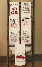 Christmas Holiday Kitchen Towels Flour Sack Tea Towels Etsy Holiday Kitchen Towel Christmas Towels Holiday Kitchen