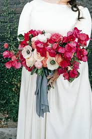 Wedding bouquets that have red pink purple teal and coral. The Prettiest Pink Wedding Bouquets Martha Stewart