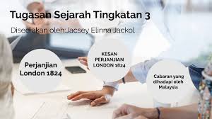 Perjanjian ini dimeterai berdasarkan kepentingan ekonomi british dan belanda di rantau asia tenggara.2 menurut joginder singh jessy (1978), selain perjanjian inggeris belanda, perjanjian ini juga dikenali sebagai perjanjian london yang telah termeterai pada 17 mac 1824 di london. Perjanjian London 1824 By Jacsey Jackol