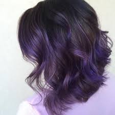 50 Dreamy Rainbow Balayage Ideas To Inspire Your Next Dye Job Short Purple Hair Short Hair Balayage Dark Purple Hair