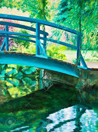 Die japanische brücke (der seerosenteich, wasserlilien). Die Japanische Brucke In Giverny Claude Monet Lizenzfreie Fotos Bilder Und Stock Fotografie Image 23339224