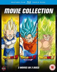 The three most recent films, dragon ball z: Amazon Com Dragon Ball Movie Trilogy Battle Of Gods Resurrection F Broly Blu Ray Movies Tv