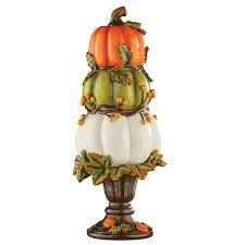 Shop all of the harvest decorations offered at kirkland's this fall! Home Decor For Mantel Entryway Foyer Thanksgiving Harvest Home Decor Etc Resin Hand Painted Multicolor Tabletop Fall Pumpkin Topiary Home Kitchen Samel Com Br