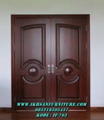 Pintu kupu tarung lebar sebelah minimalis kode : Kusen Pintu Utama Rumah Mewah Jati Super Pintu Double Kupu Kupu Ikhsan Furniture Jepara