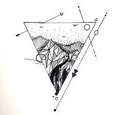 This triangle couple tattoo is one of the most popular tattoos in the market. Geometric Triangle Tattoo Design